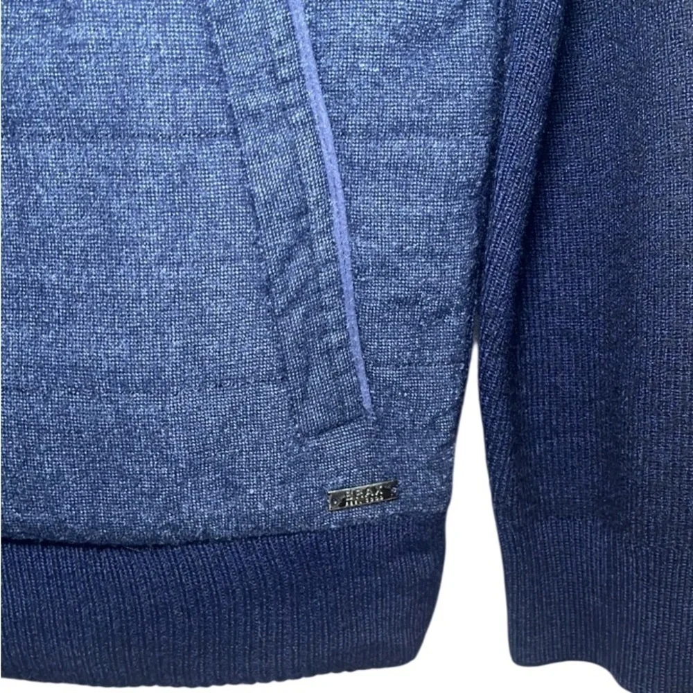Brax Juris Full Zip Navy Cardigan Sweater Men's Size Medium